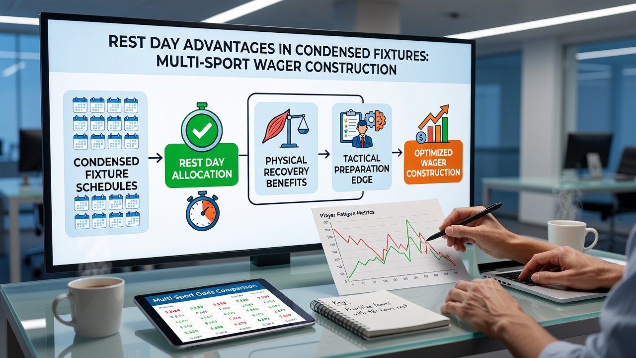 Chart displaying average performance uplift linked to additional rest days in multi-league fixtures
