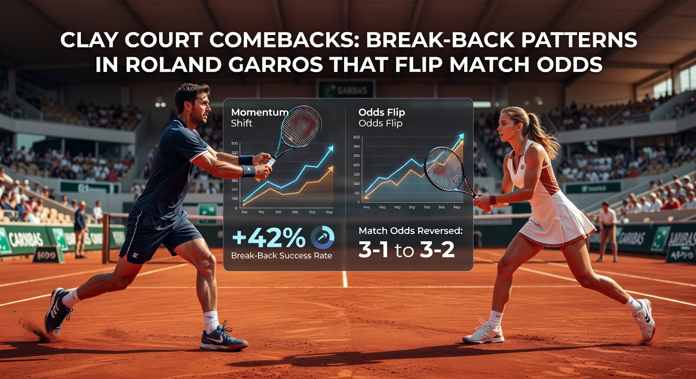 Close-up of a tense service game on clay, with the returner pressuring the server during a high-stakes Roland Garros comeback
