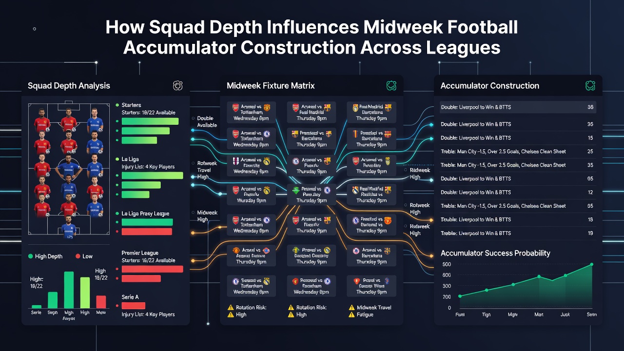 Analysts reviewing squad depth charts and midweek fixture schedules